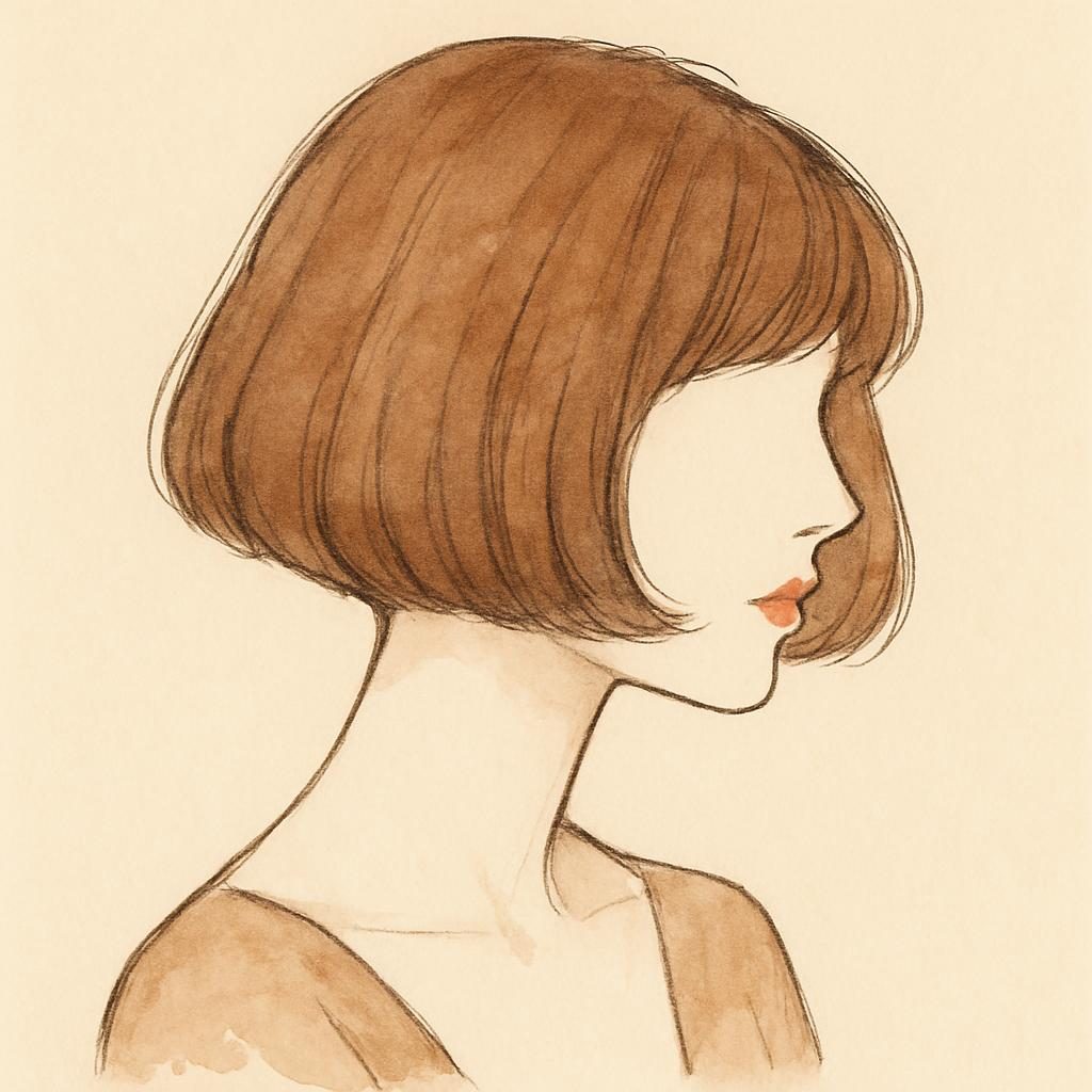 Chin-length bob